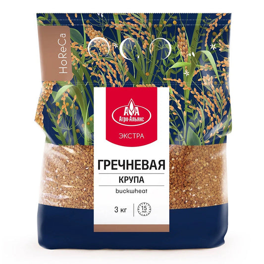 АГРО-АЛЬЯНС Крупа гречневая экстра, 3000г