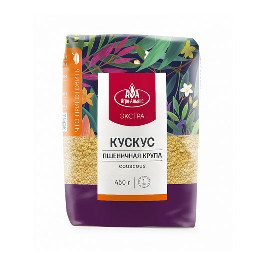 АГРО-АЛЬЯНС Кускус пшеничная крупа, 450г