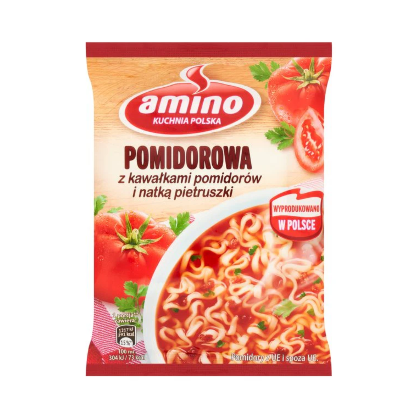 AMINO Instant Tomato Noodles Soup, 61g
