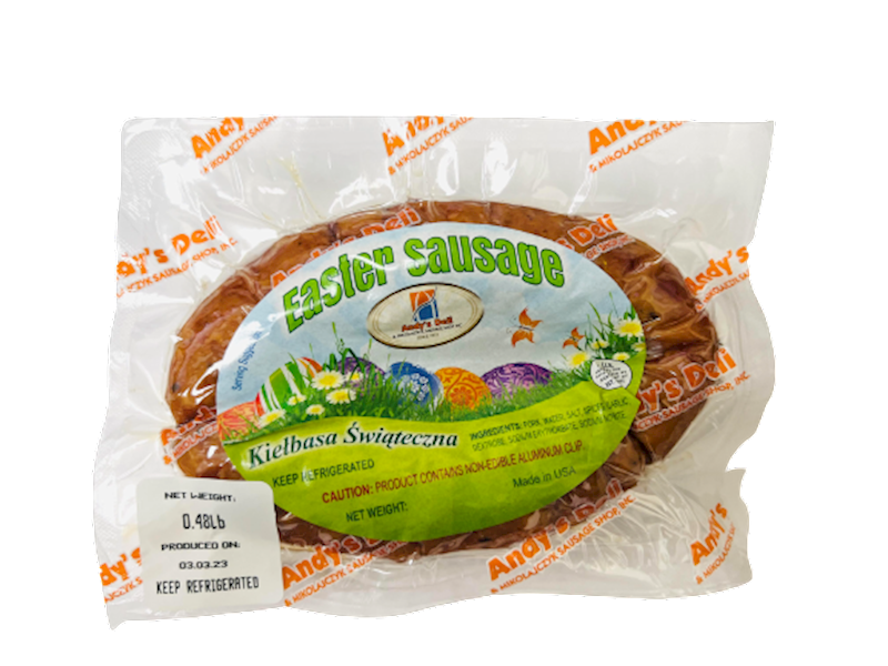 ANDY'S DELI Deli (Pre-Pk) Easter Kielbasa Sausage, by lb