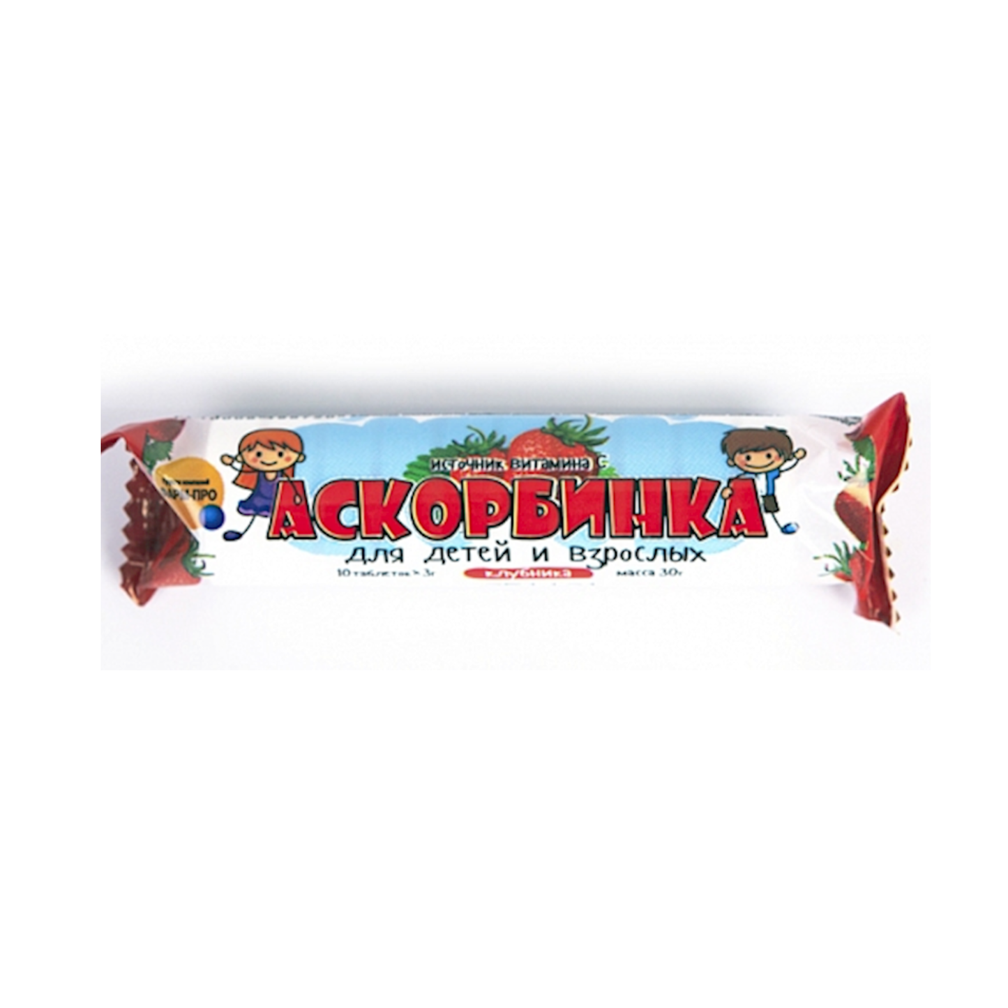 ASKORBINKA Vitamin C Candy with Strawberry Flavor, 30g