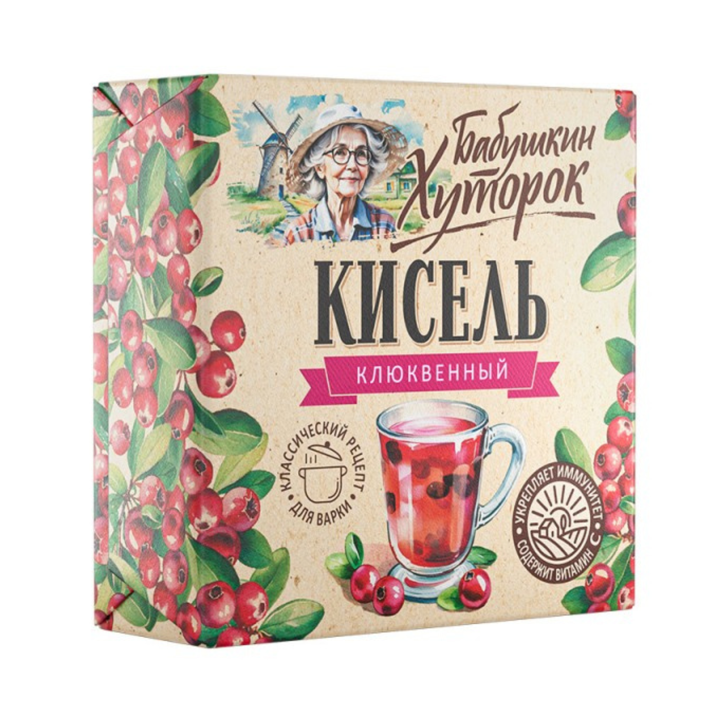 BABUSHKIN HUTOROK Cranberry Kissel, 180g