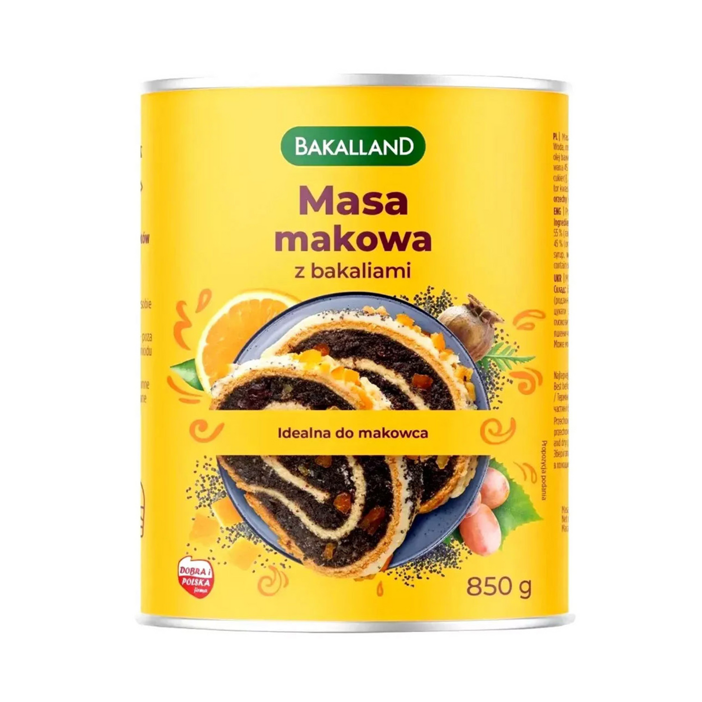 BAKALLAND Filling Poppy Seeds with Dry Fruits 850g
