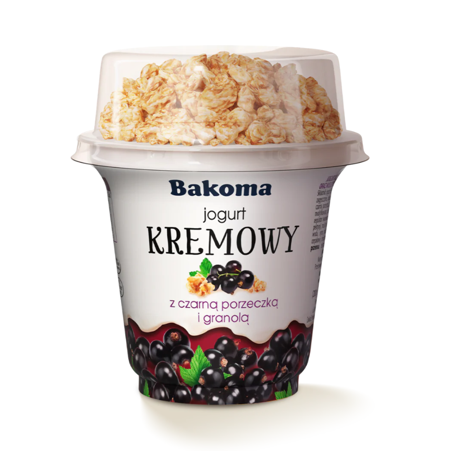 BAKOMA Creamy Yoghurt with Muesli and Blackcurrant, 230g