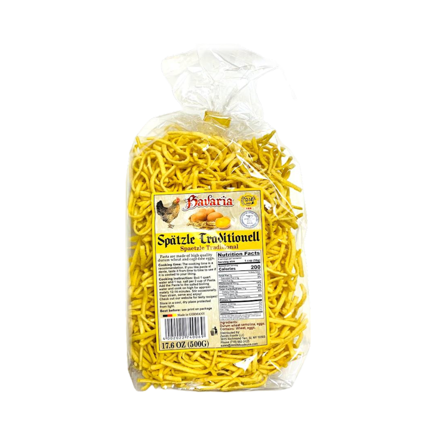 BAVARIA Soup Noodles Spaetzle, 500g
