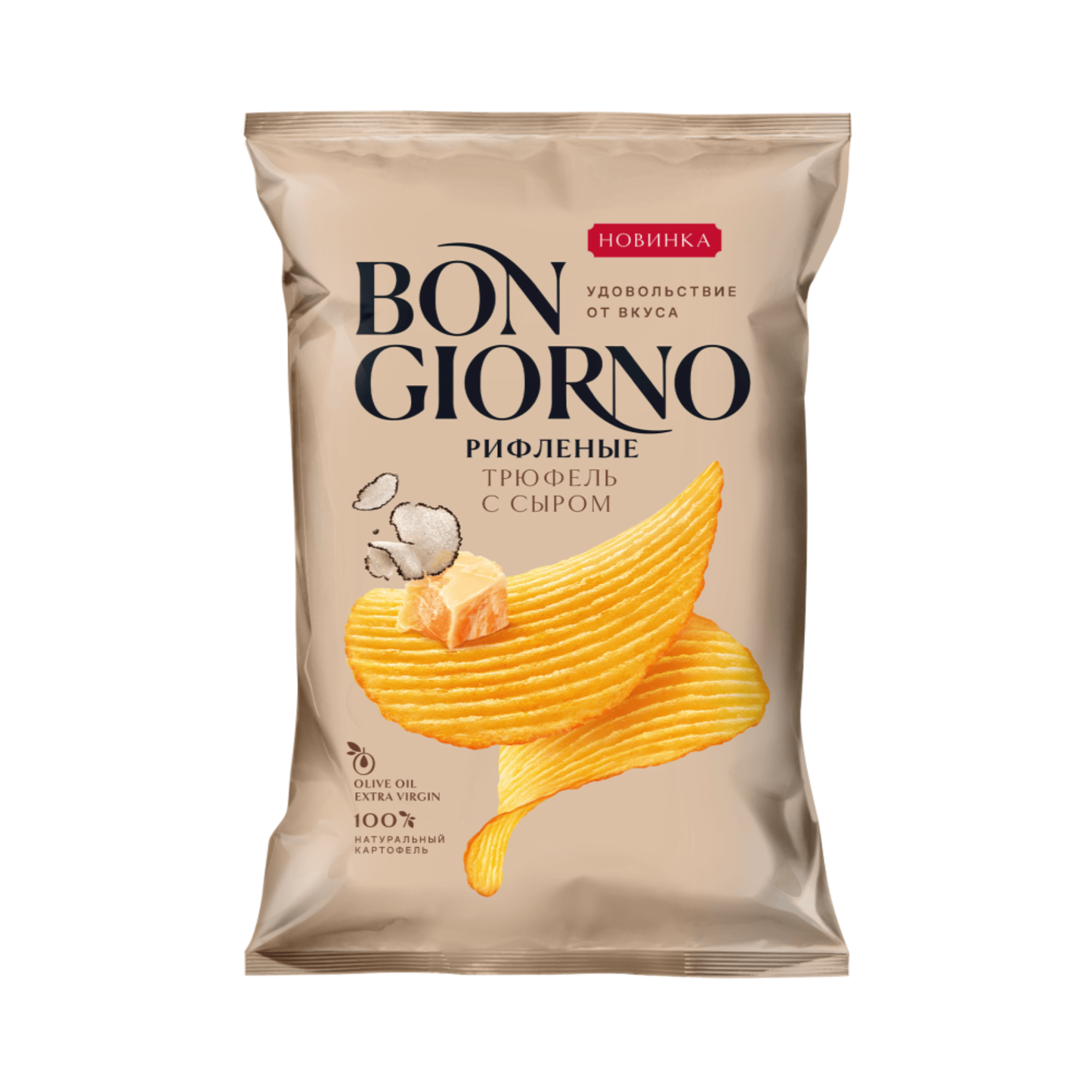 BON GIORNO Potato Chips Truffle with Cheese Flavor, 80g