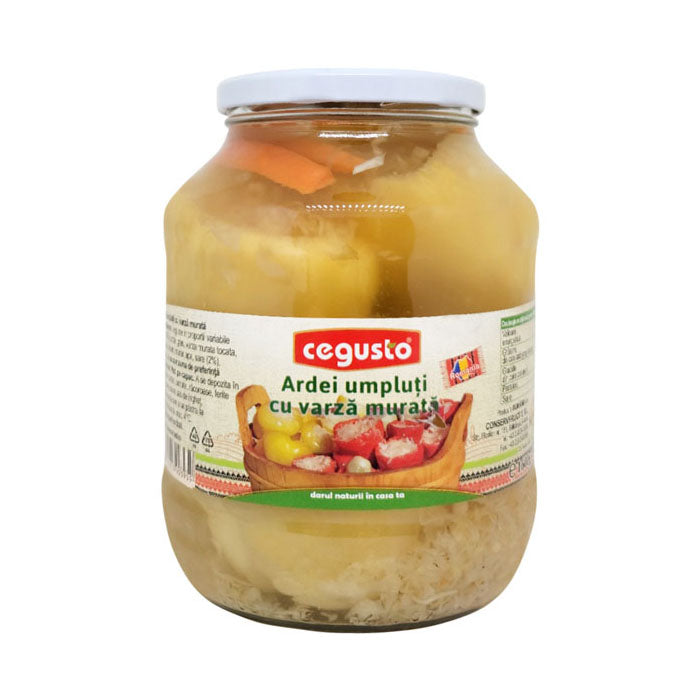 CEGUSTO Stuffed Peppers with Sauerkraut (Ardei umpluti cu varza murata), 1600g