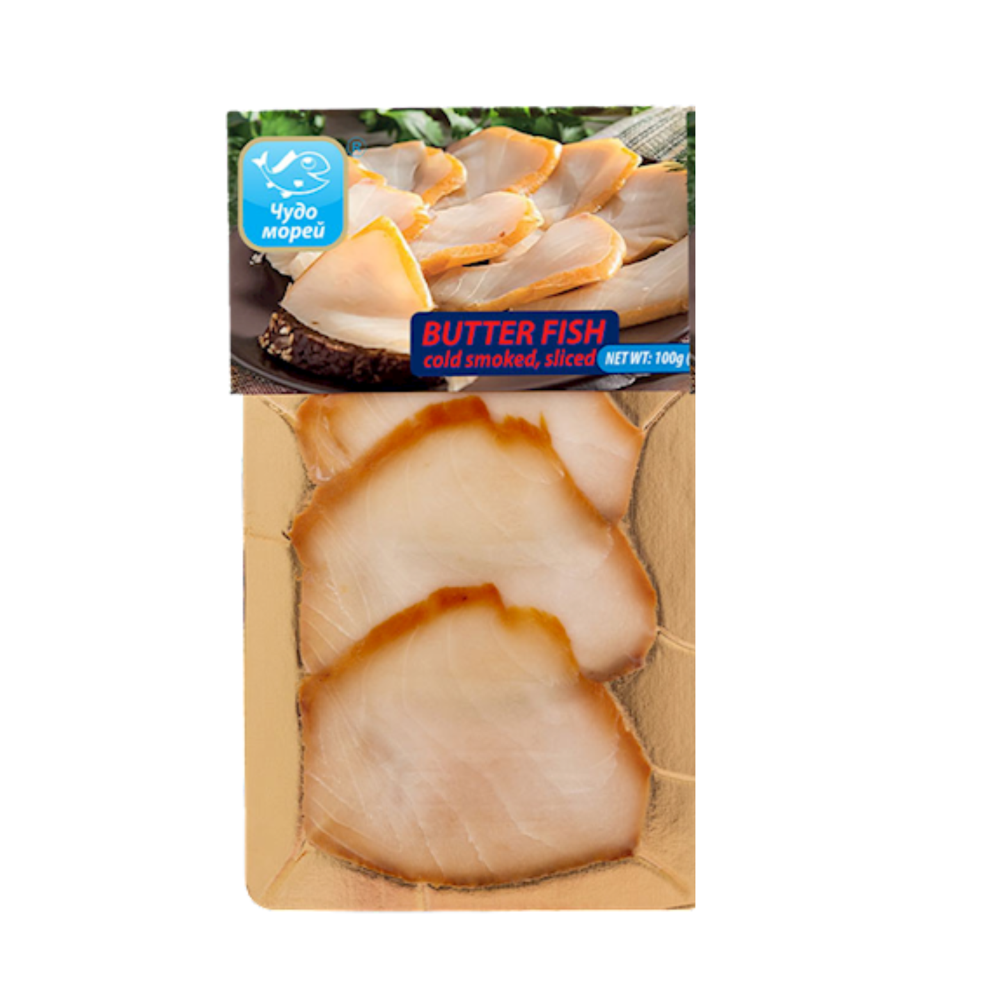 CHUDO MORE Cold Smoked Sliced Butterfish, 100g