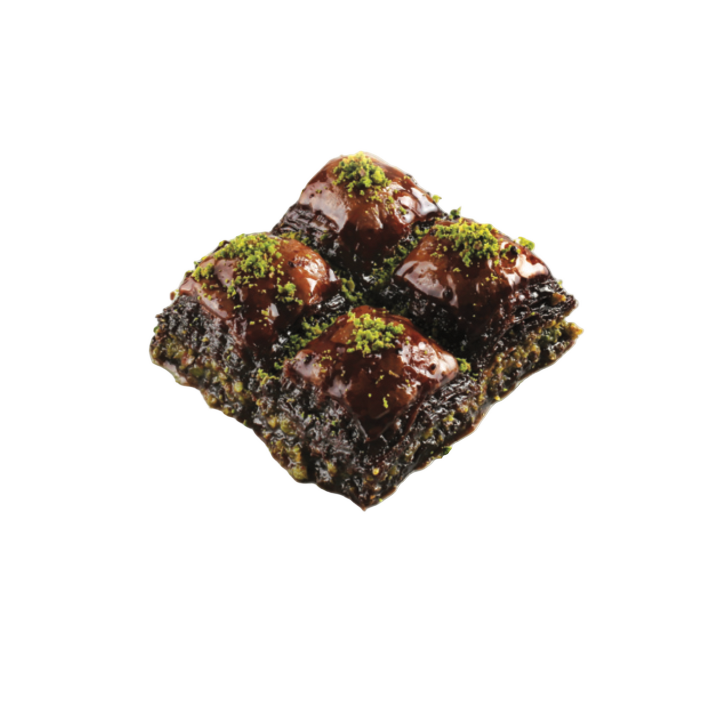 Chocolate Baklava with Pistachio, 1pc