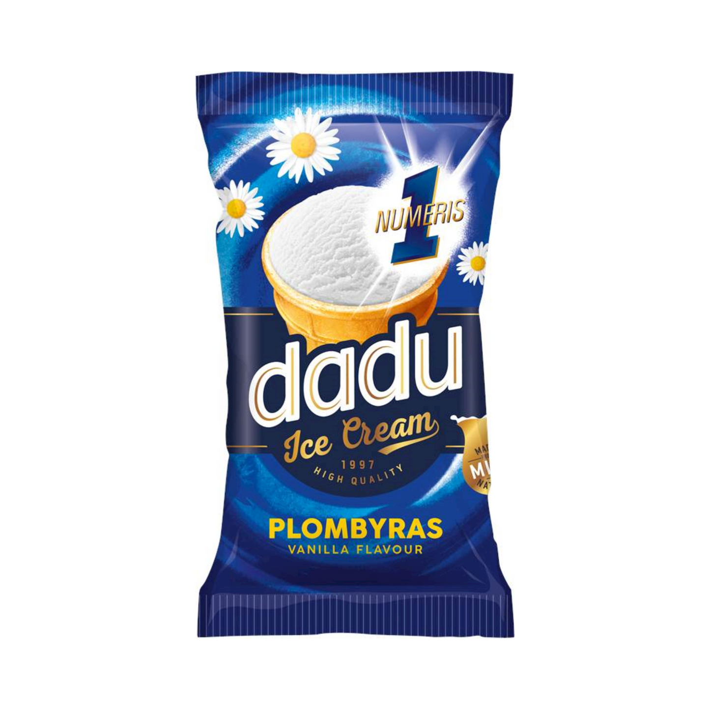 DADU Vanilla Plombir #1 Ice Cream, 120ml