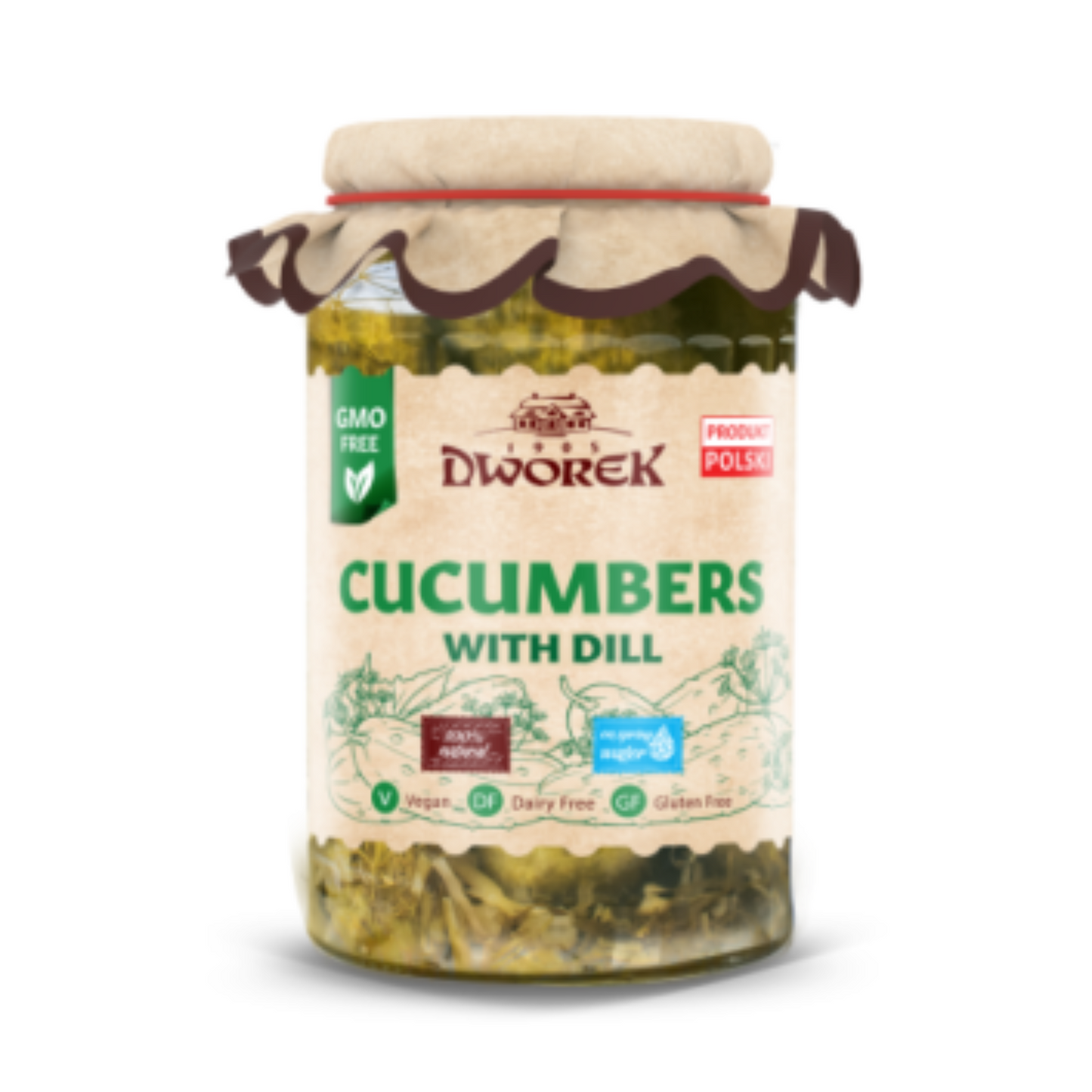 DWOREK Cucumbers with Dill, 900ml