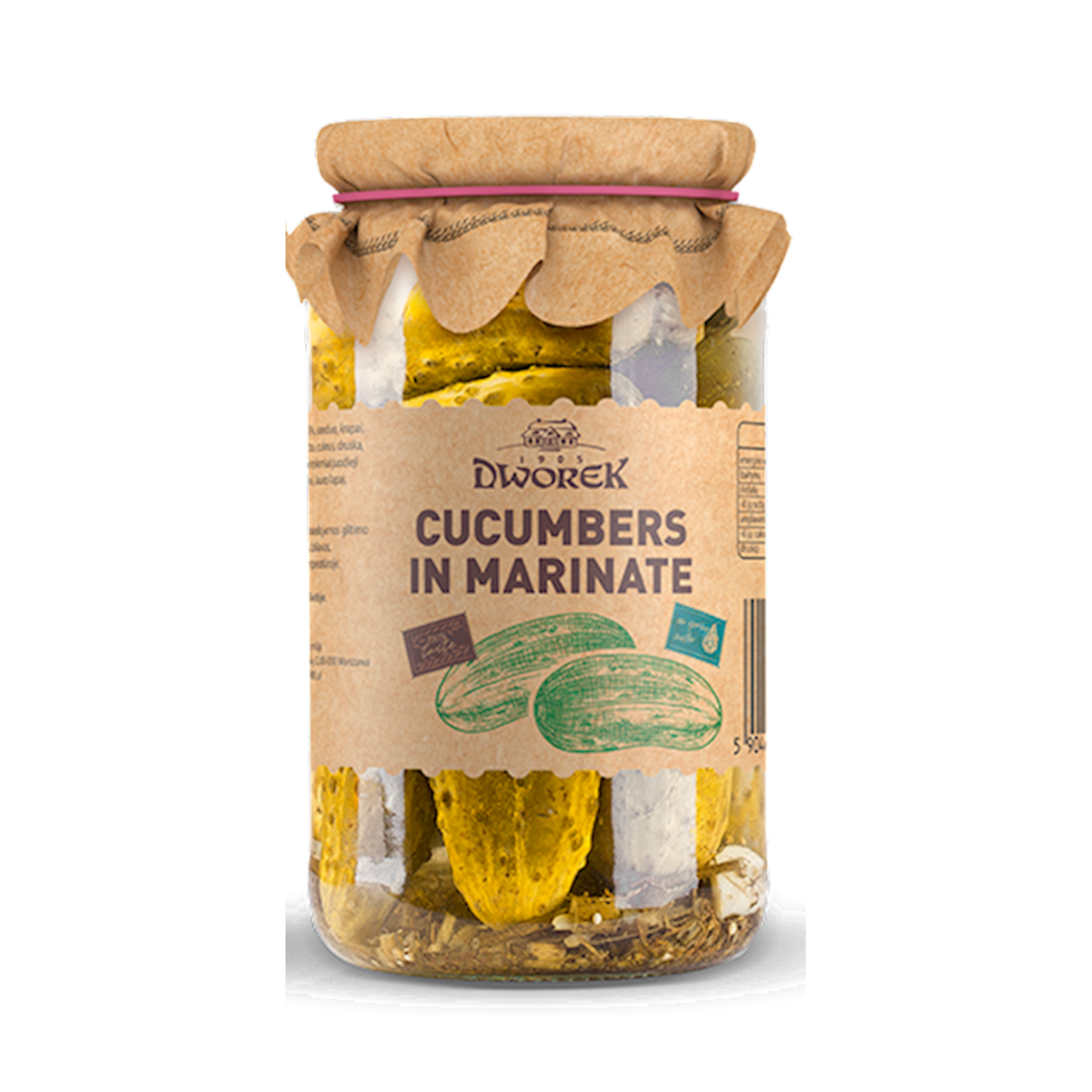 DWOREK Marinated Cucumbers, 900ml