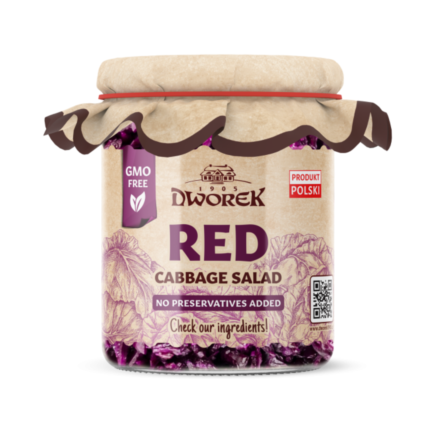 DWOREK Salad Red Cabbage, 470g