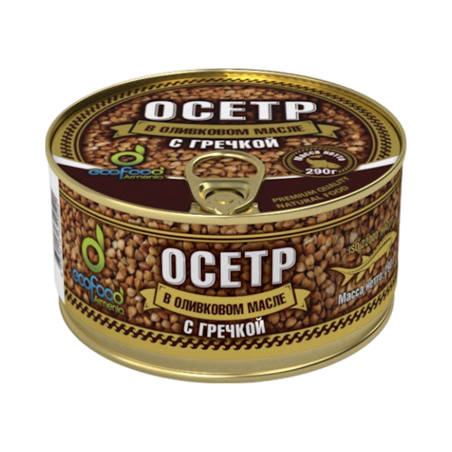 ECO FOOD Sturgeon in Olive Oil with Buckwheat (can) 290g