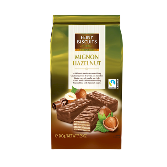 FEINY BISCUITS Wafers Mignon Hazelnut, 200g