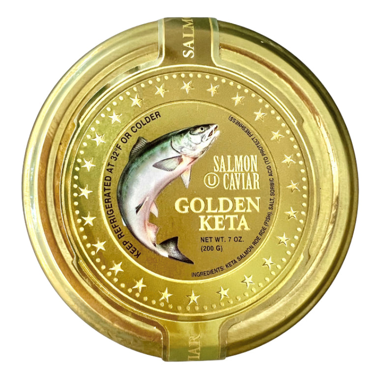 RED PEARL Red Caviar (Glass) Chum Salmon Golden Keta 200g