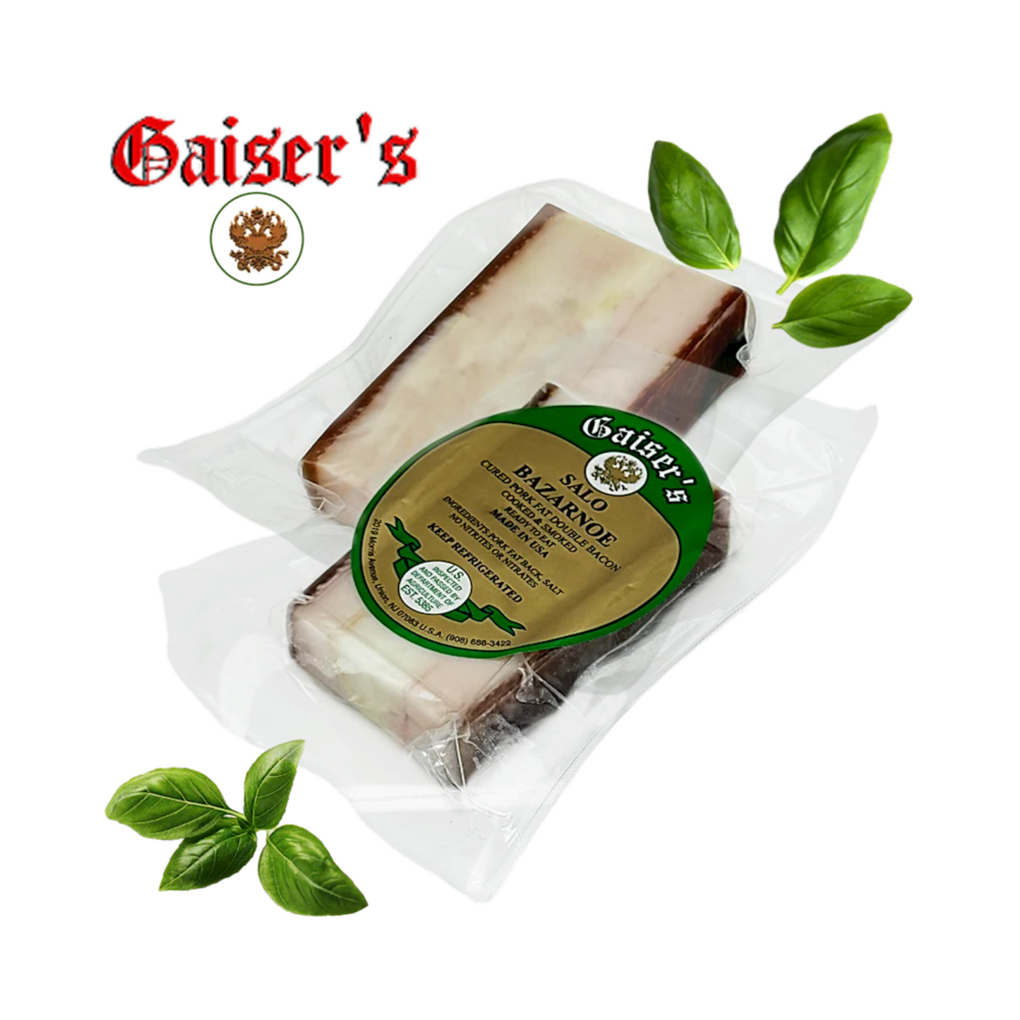 GAISER'S (Pre-Pk) Salo Smoked Bazarnoe Ukrainian Style by lb