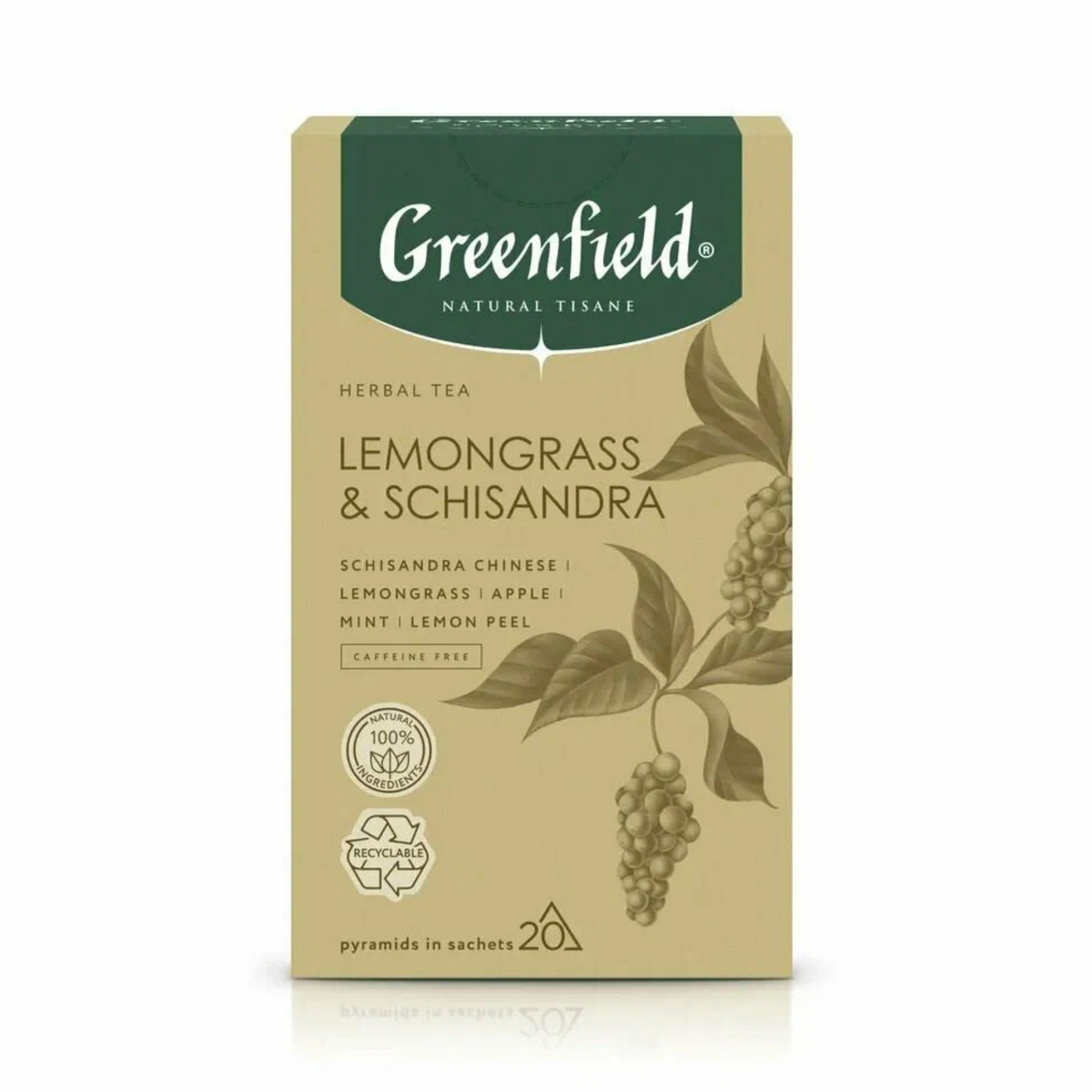 GREENFIELD Tisane Lemongrass & Schisandra 20bags