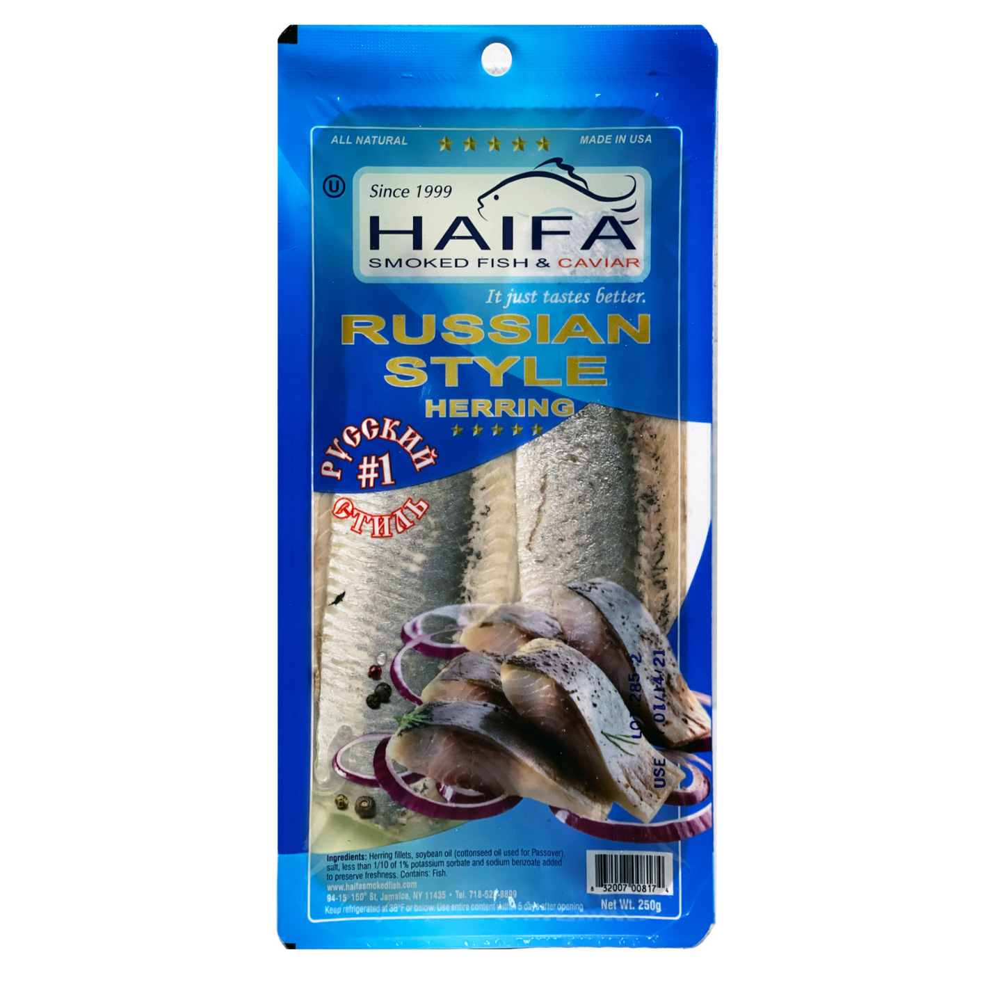 HAIFA Herring Fillet Russian Style 500g