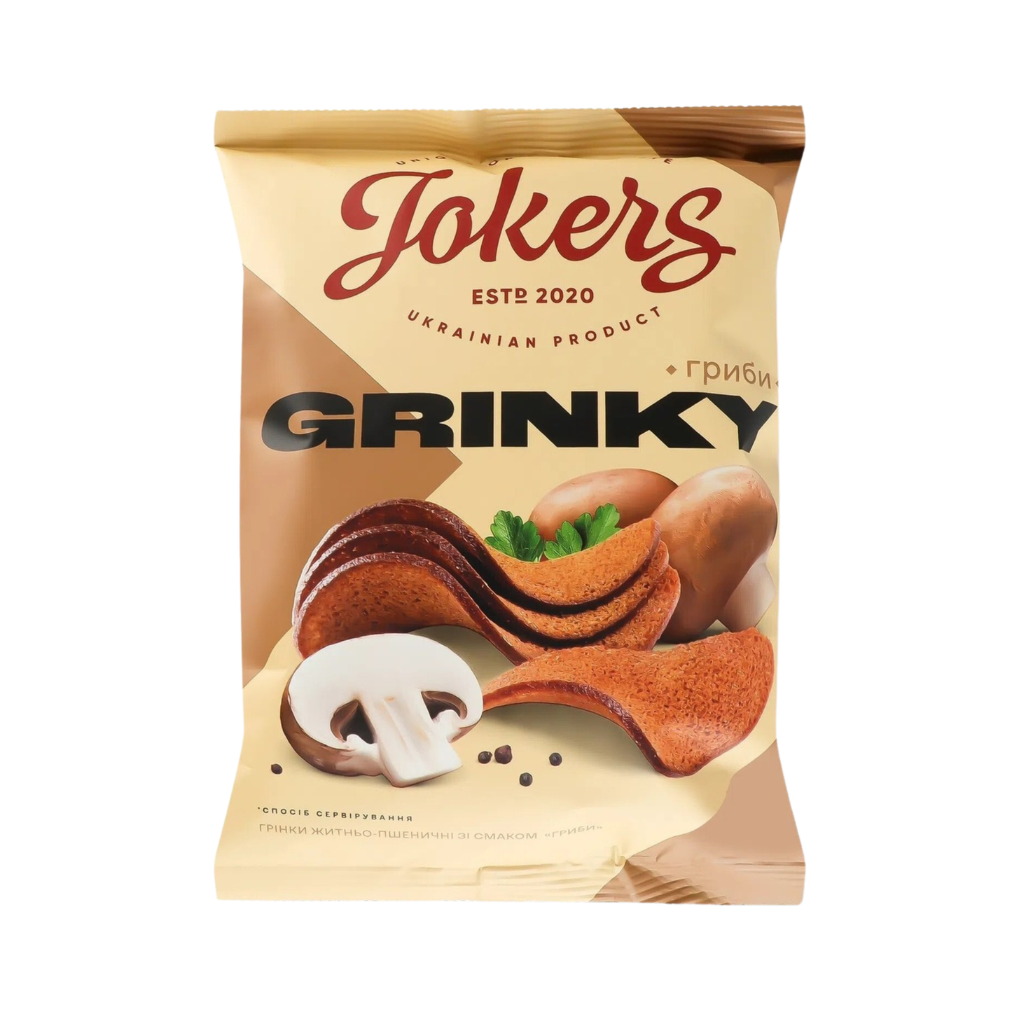 JOKERS Rye Bread Snacks with Mushroom Flavor, 80g