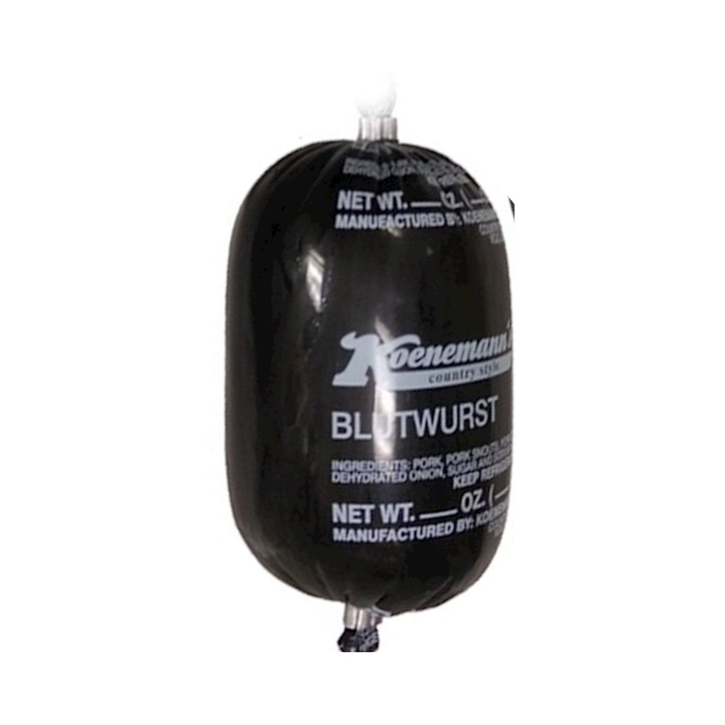 KOENEMANN (Pre-Pk) Blood Sausage Blutwurst, by lb