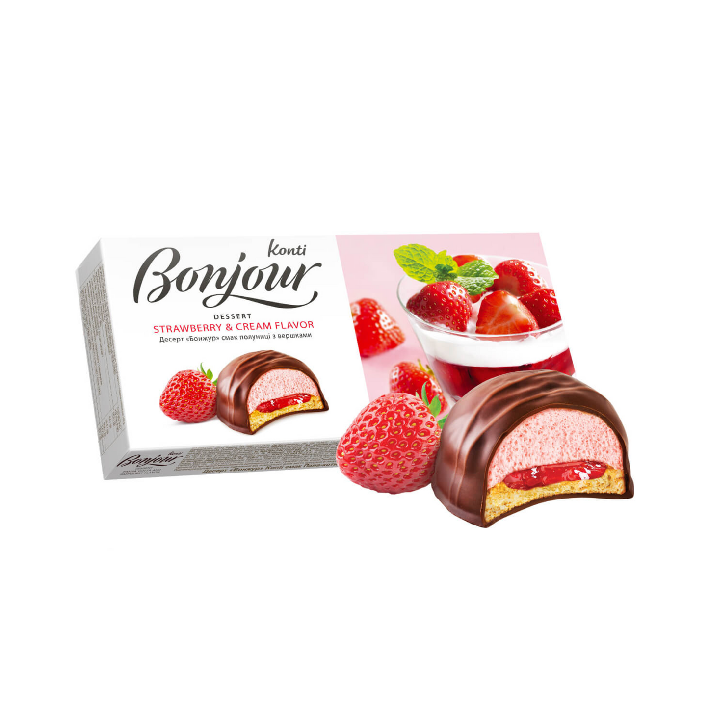 KONTI Bonjour Dessert with Strawberry 232g
