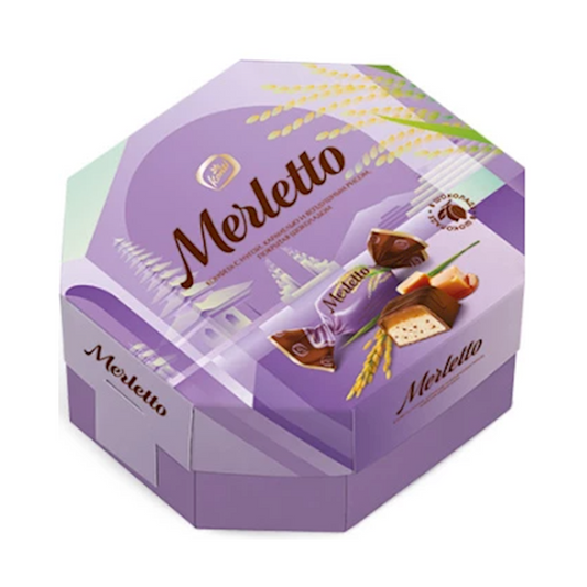 KONTI Merletto Nougat with Puffed Rice Candy Gift Box 150g