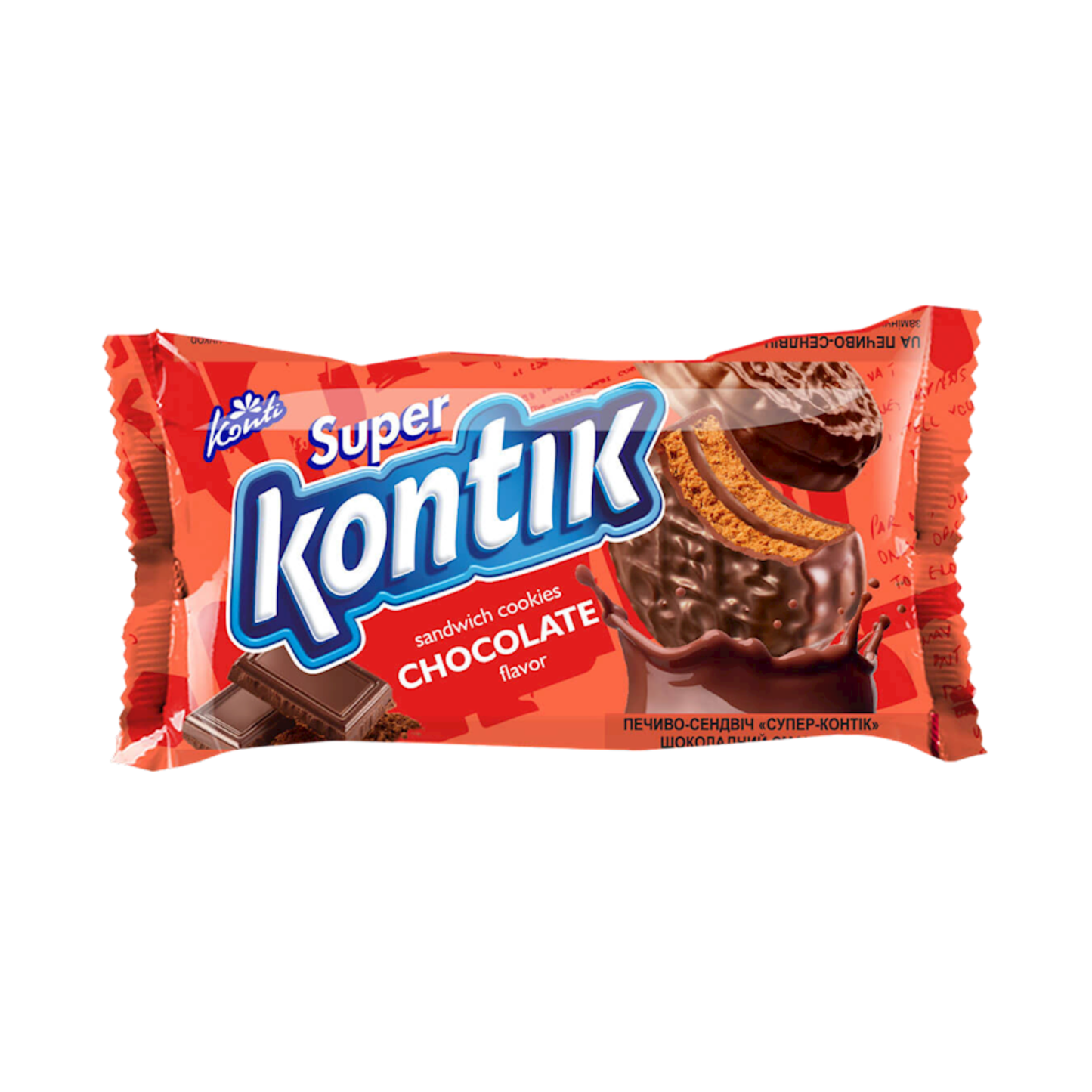 KONTI Super Kontik Cookies Sandwich with Chocolate, 90g