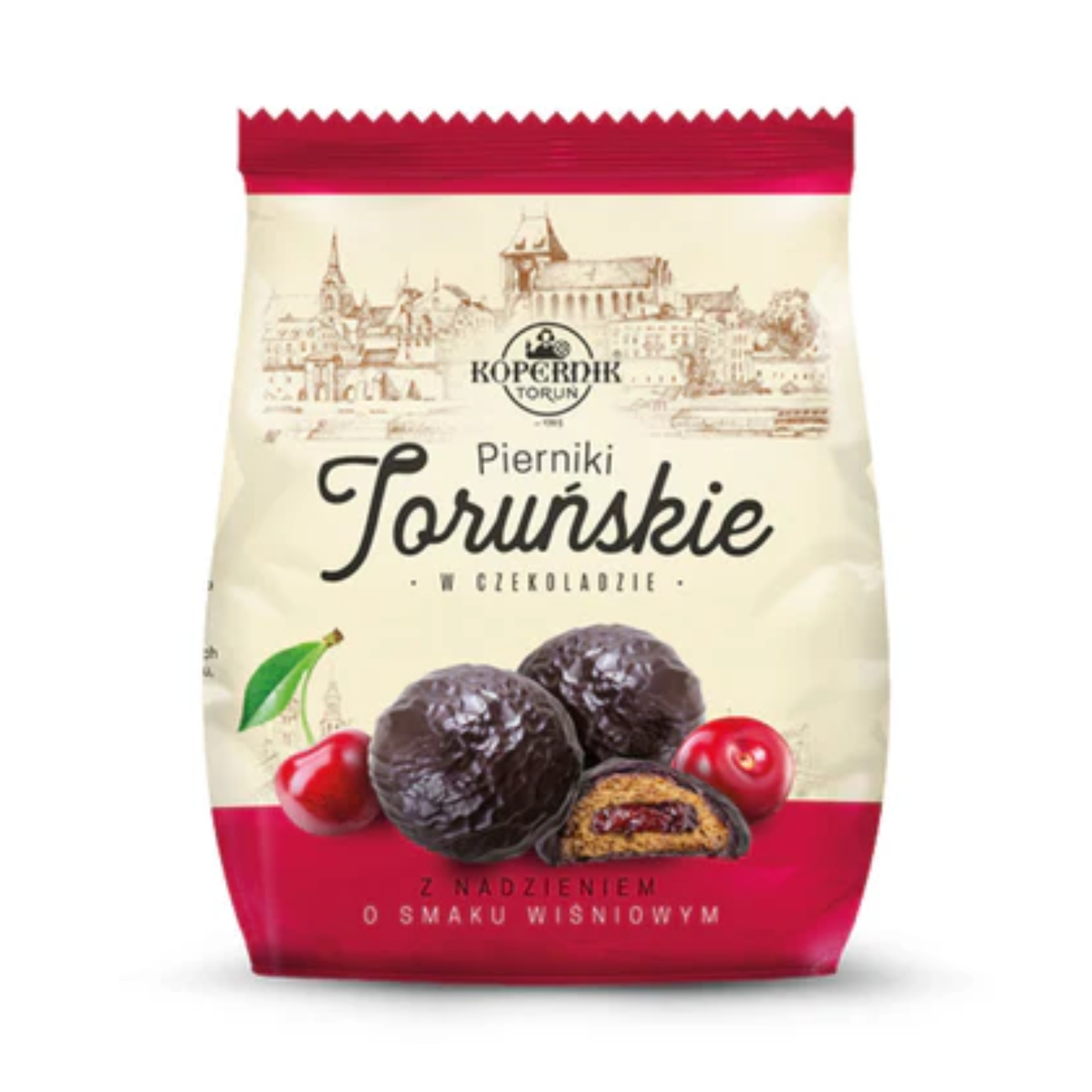 KOPERNIK Gingerbreads in Chocolate with Cherry Filling, 150g