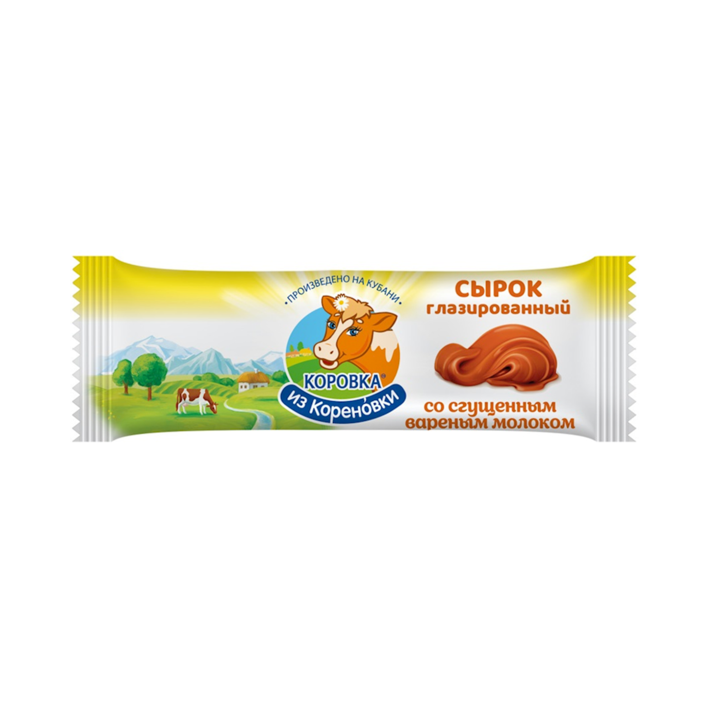 KOROVKA IZ KORENOVKI Cheesecake Bar Condensed Milk In Milk Chocolate Glazing, 40g