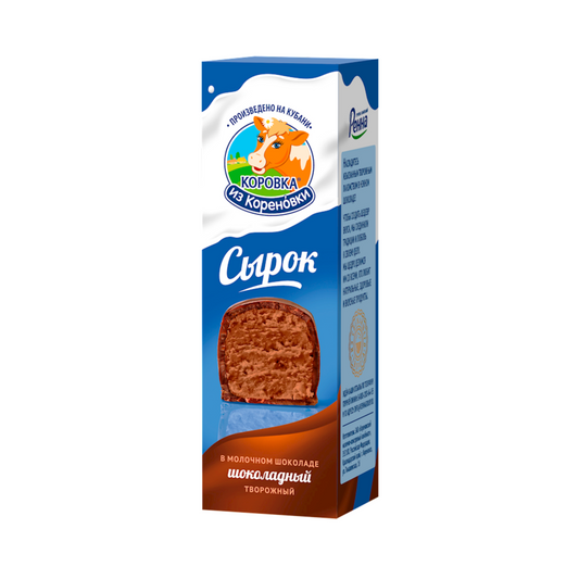 KOROVKA IZ KORENOVKI Chocolate Cheesecake Bar in Milk Chocolate Glazing, 50g