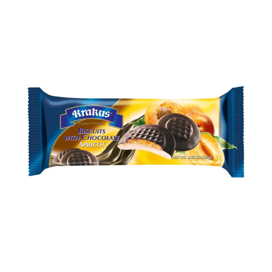 KRAKUS Chocolate-covered Apricot Biscuits 135g