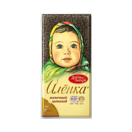 KRASNY OKTYABR Alenka Milk Chocolate Classic, 75g