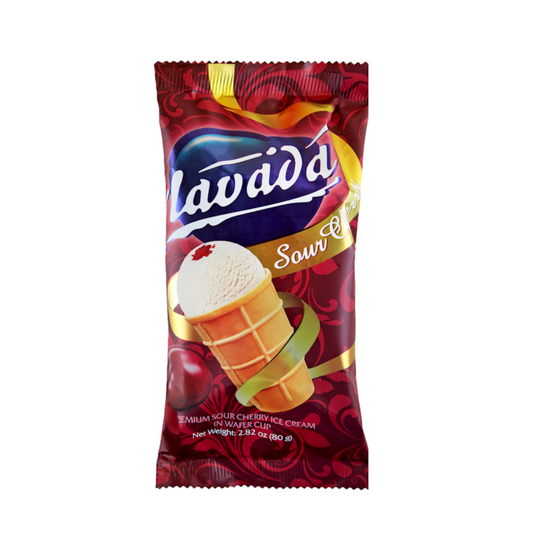 LAVADA Sour Cherry Premium Ice Cream, 80g