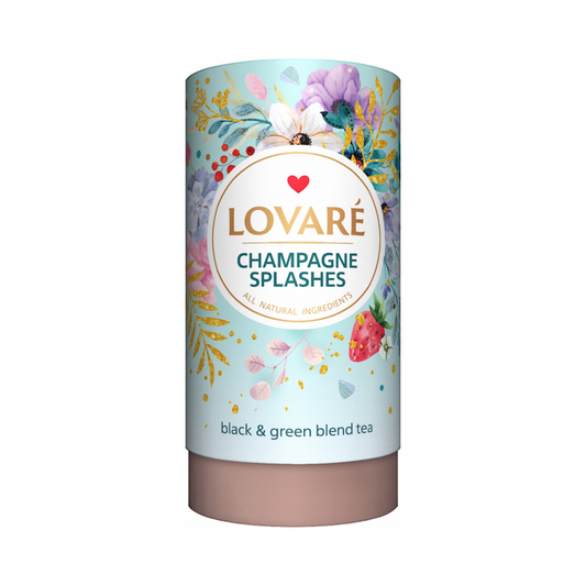 LOVARE Tea Black & Green Splashes Of Champagne Loose 80g
