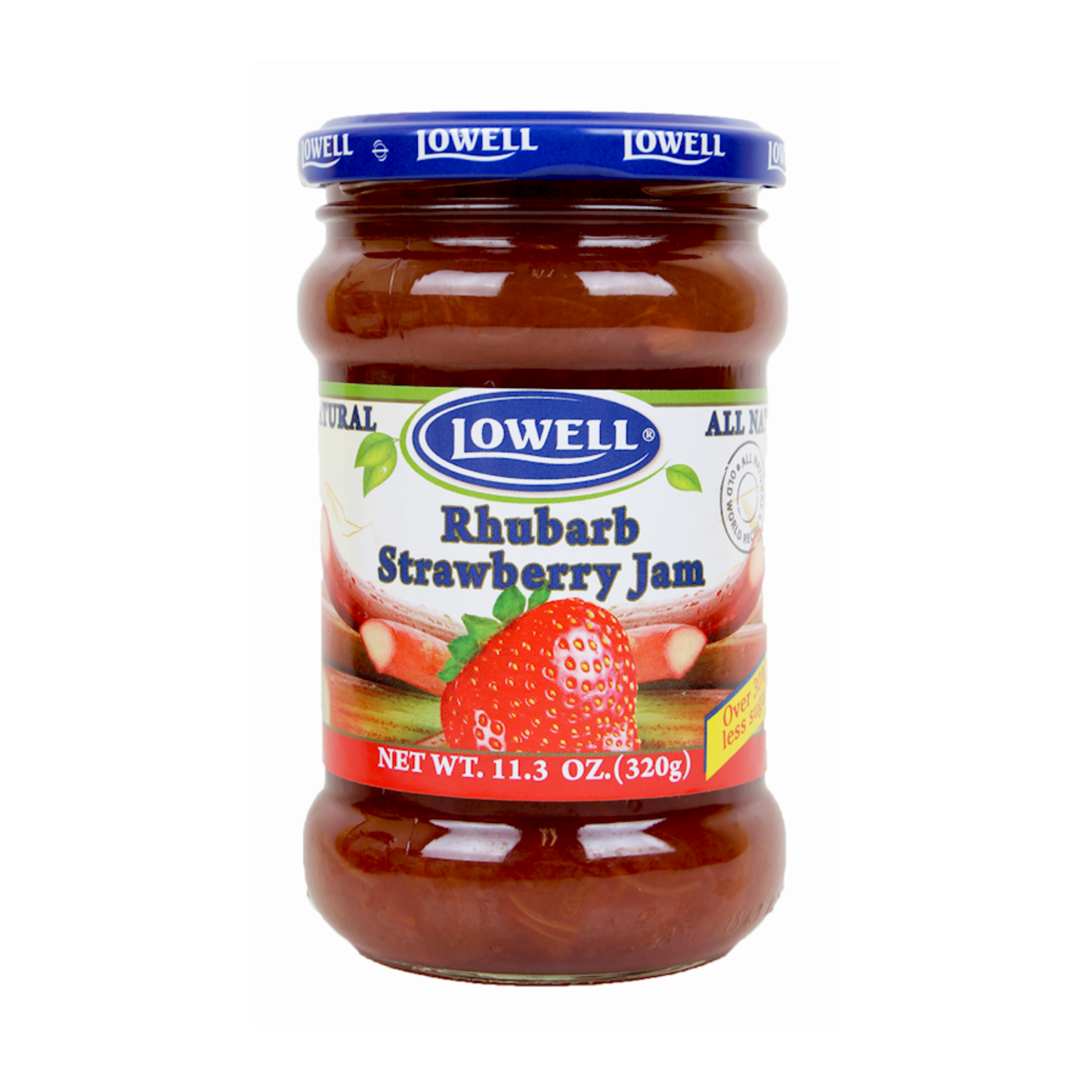 LOWELL Rhubarb Strawberry Jam, 320g