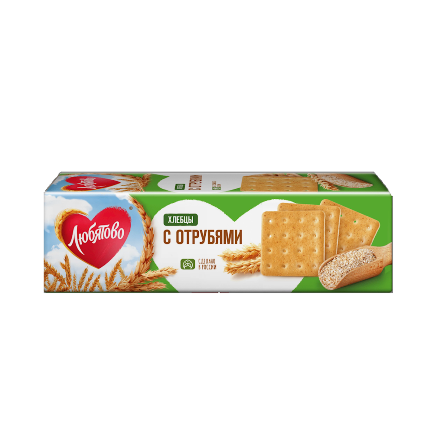 LUBYATOVO Crackers with Wheat Bran, 185g