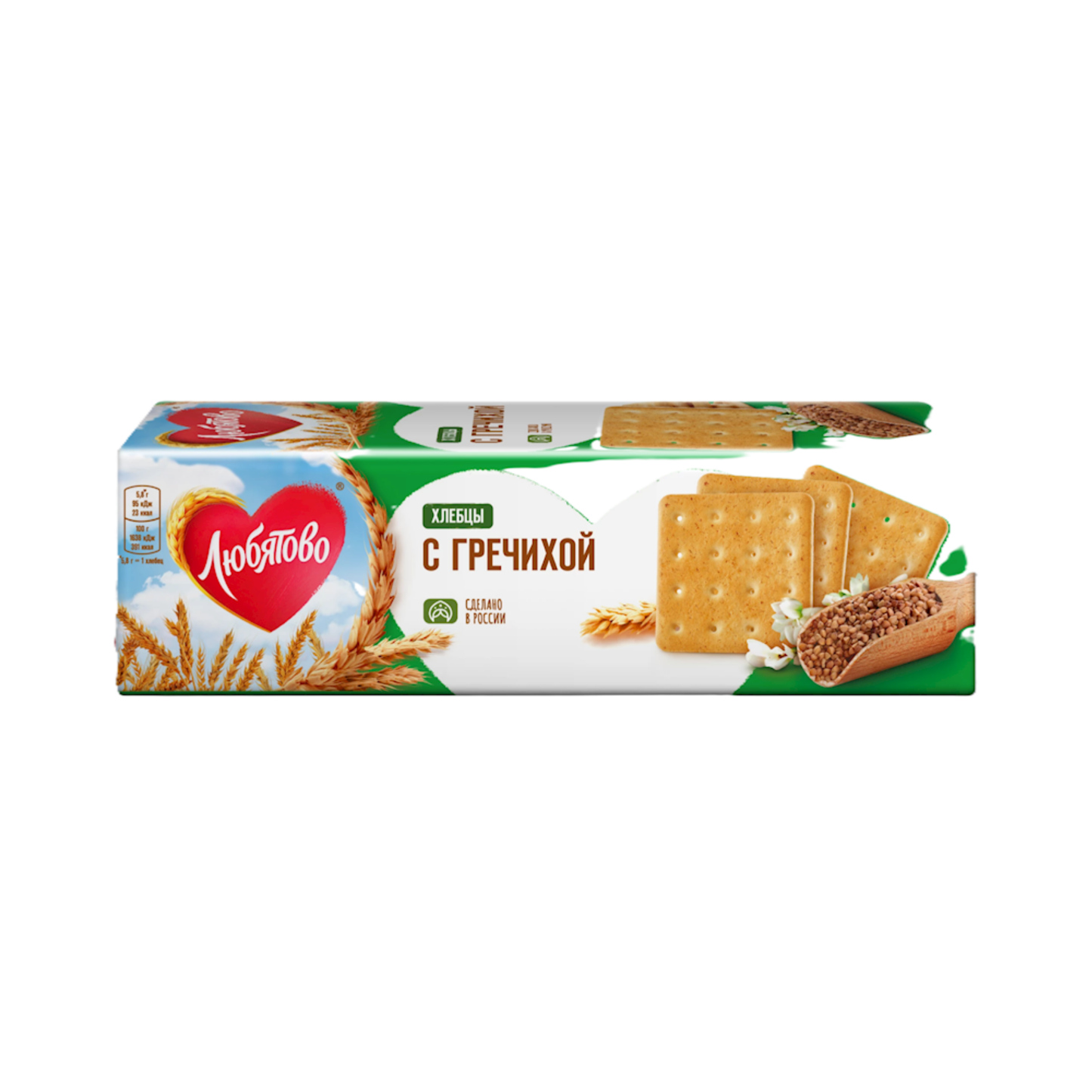 LUBYATOVO Crackers with Buckwheat, 185g