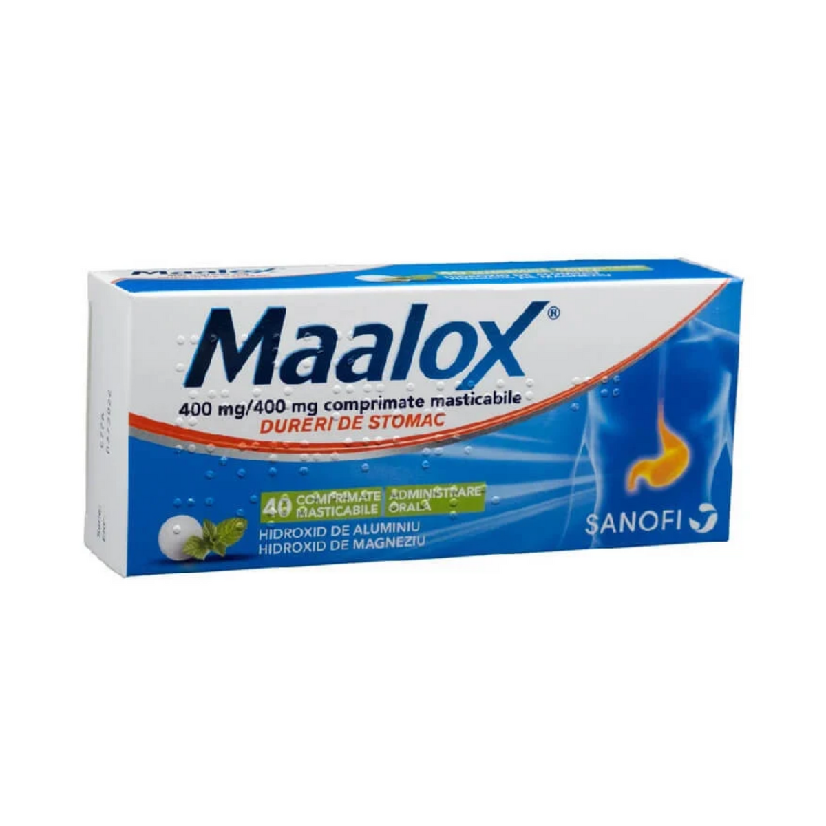 MAALOX Tablets for Heartburn, 40tabs