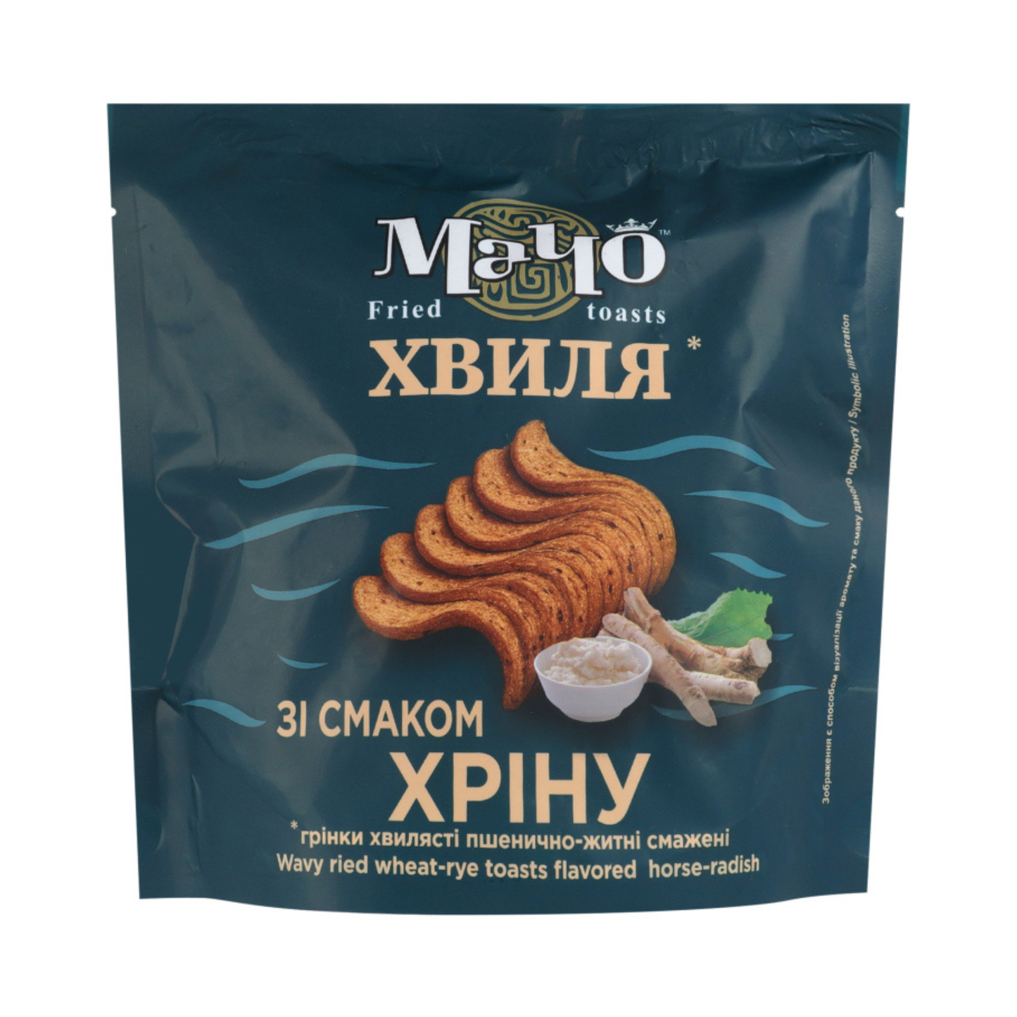 MACHO Bread Rye Wavy with Horseradish Flavor, 80g