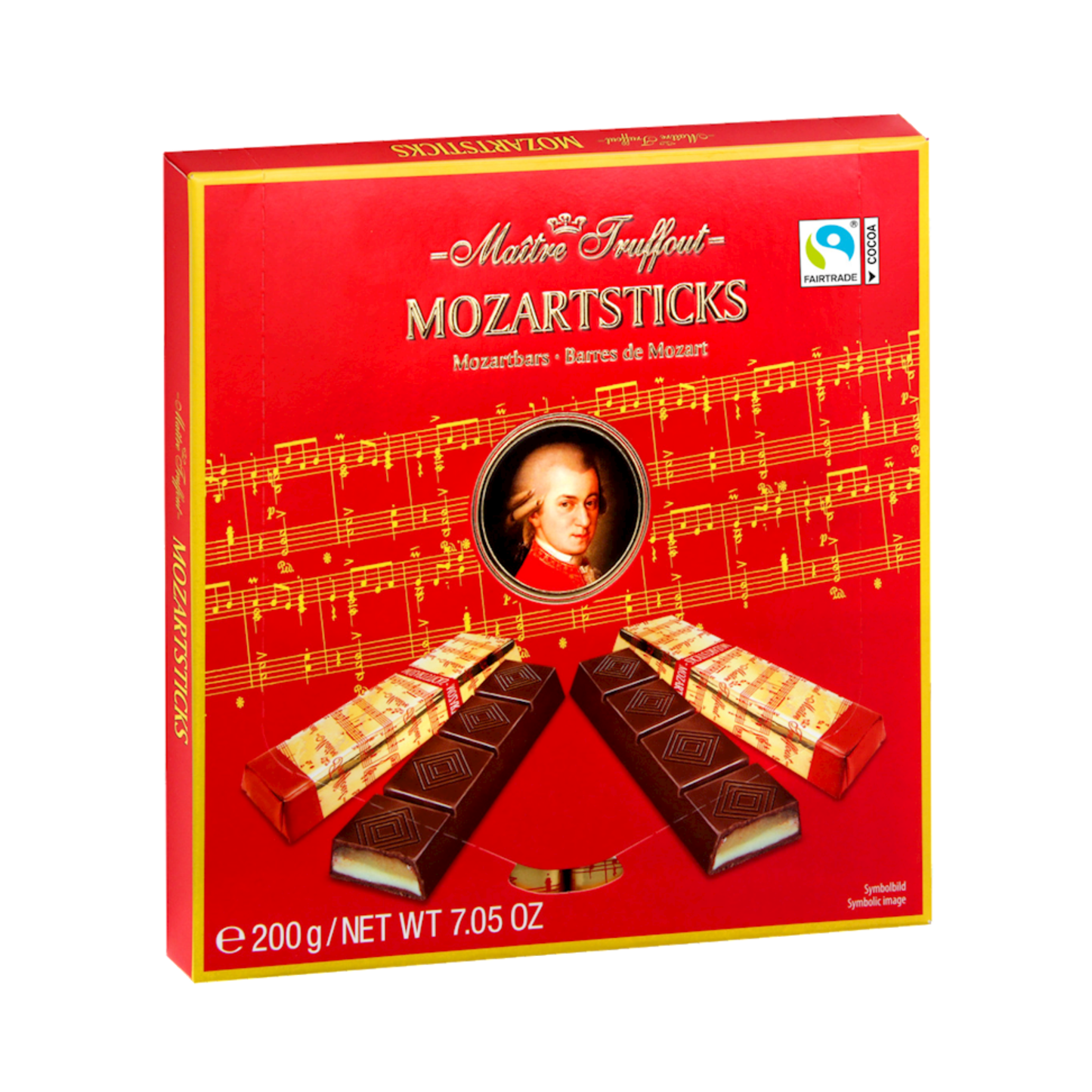 MAITRE TRUFFOUT Mozart Sticks Candy Box, 200g