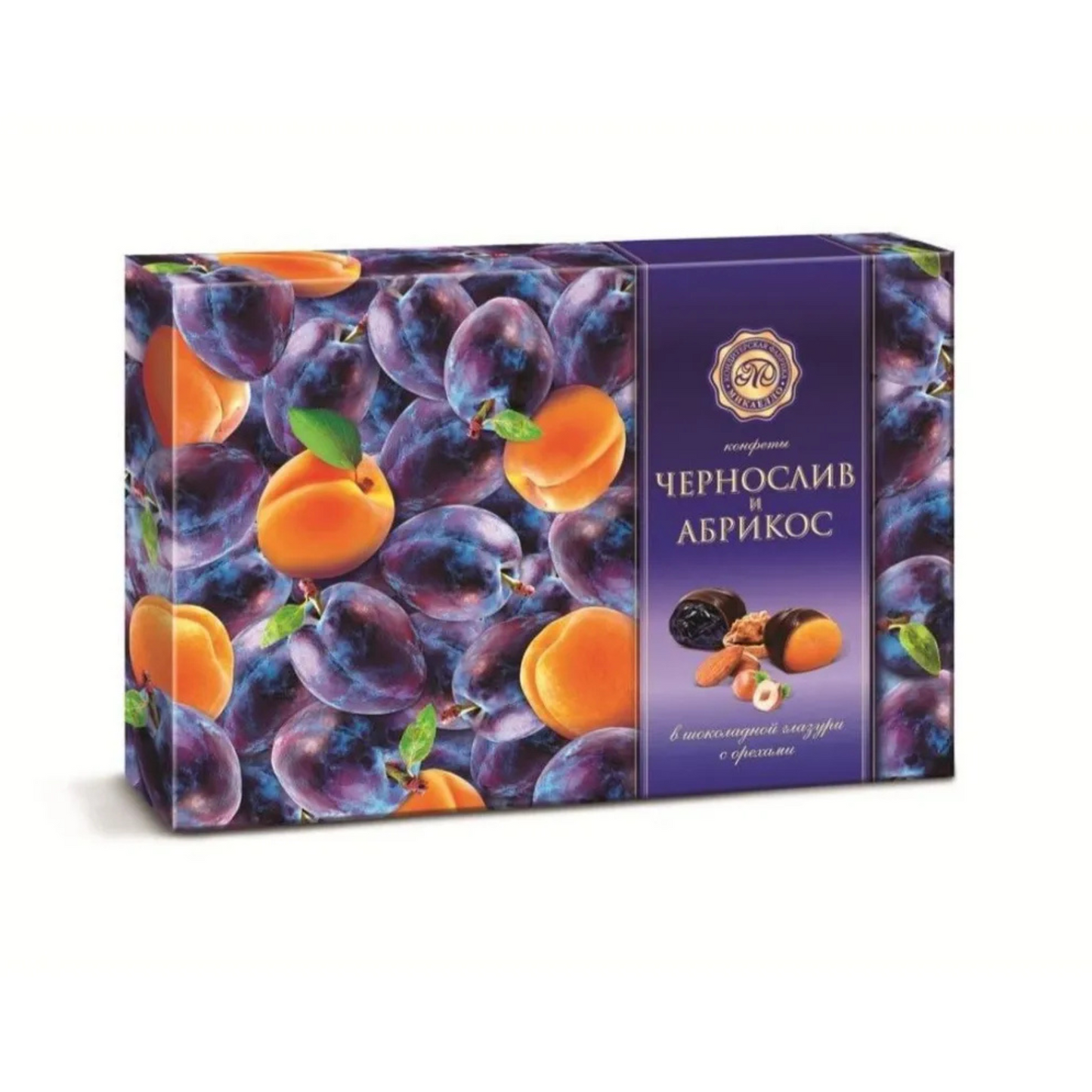 MIKAELLO Chocolate Glazed Prune & Apricot with Nuts, 220g