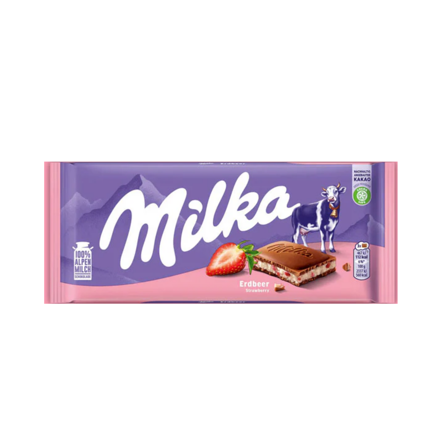 MILKA Chocolate Milk with Strawberry 100g