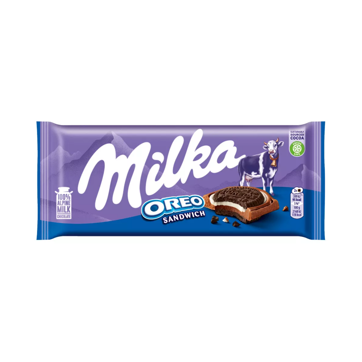MILKA Milk Chocolate Bar Oreo Sandwich 92g
