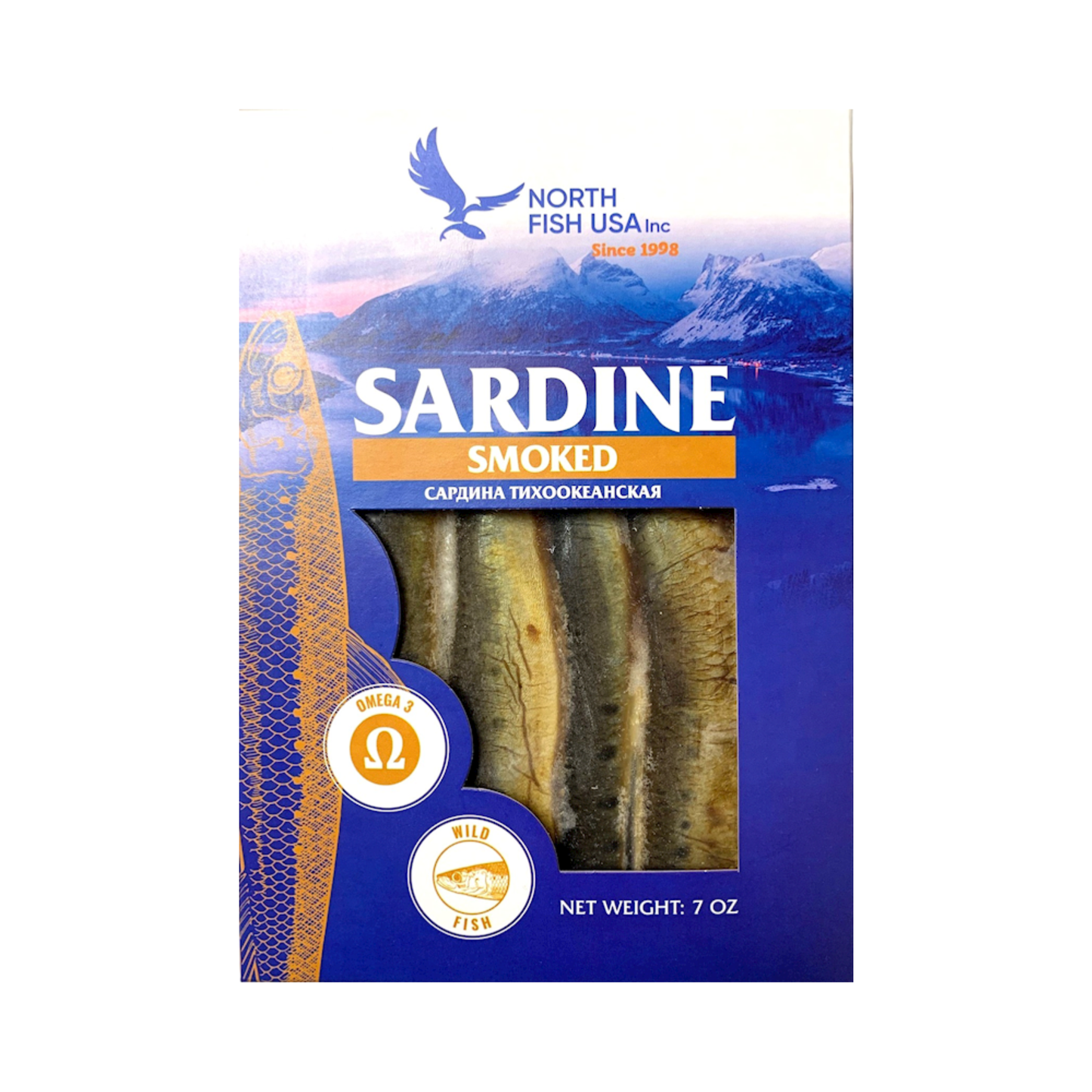 NORTH FISH Smoked Pacific Sardine Ivasi Tushka, 200g
