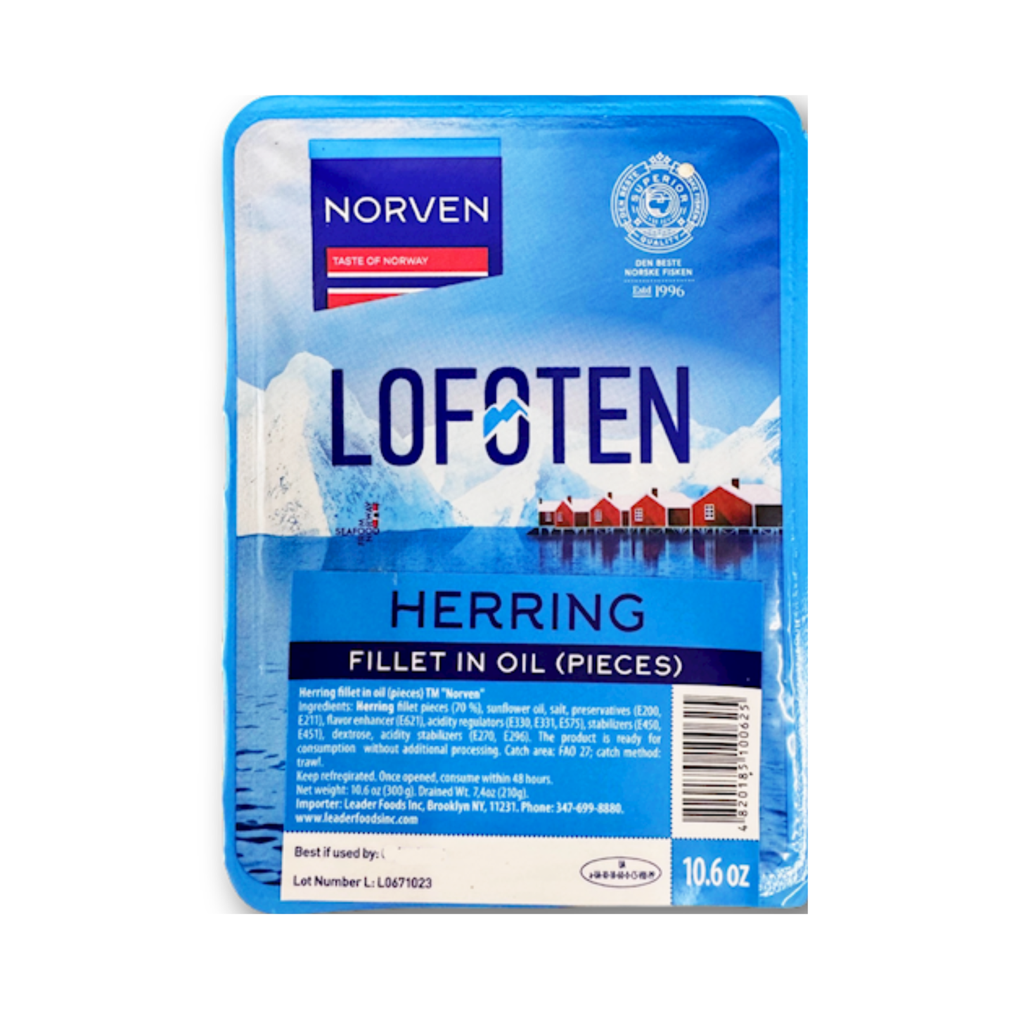 NORVEN Herring Fillet in Oil Pieces, 300g