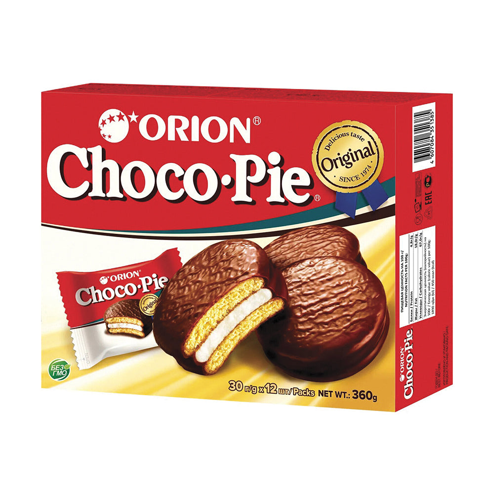 ORION Choco-Pie with Marshmallow Original, 12x30g
