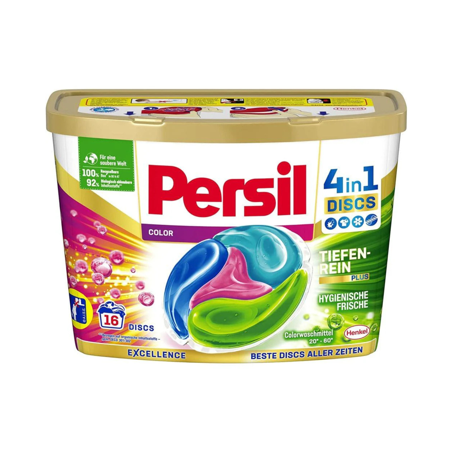 PERSIL 4in1 Color Deep Clean Laundry Detergent, 16 discs