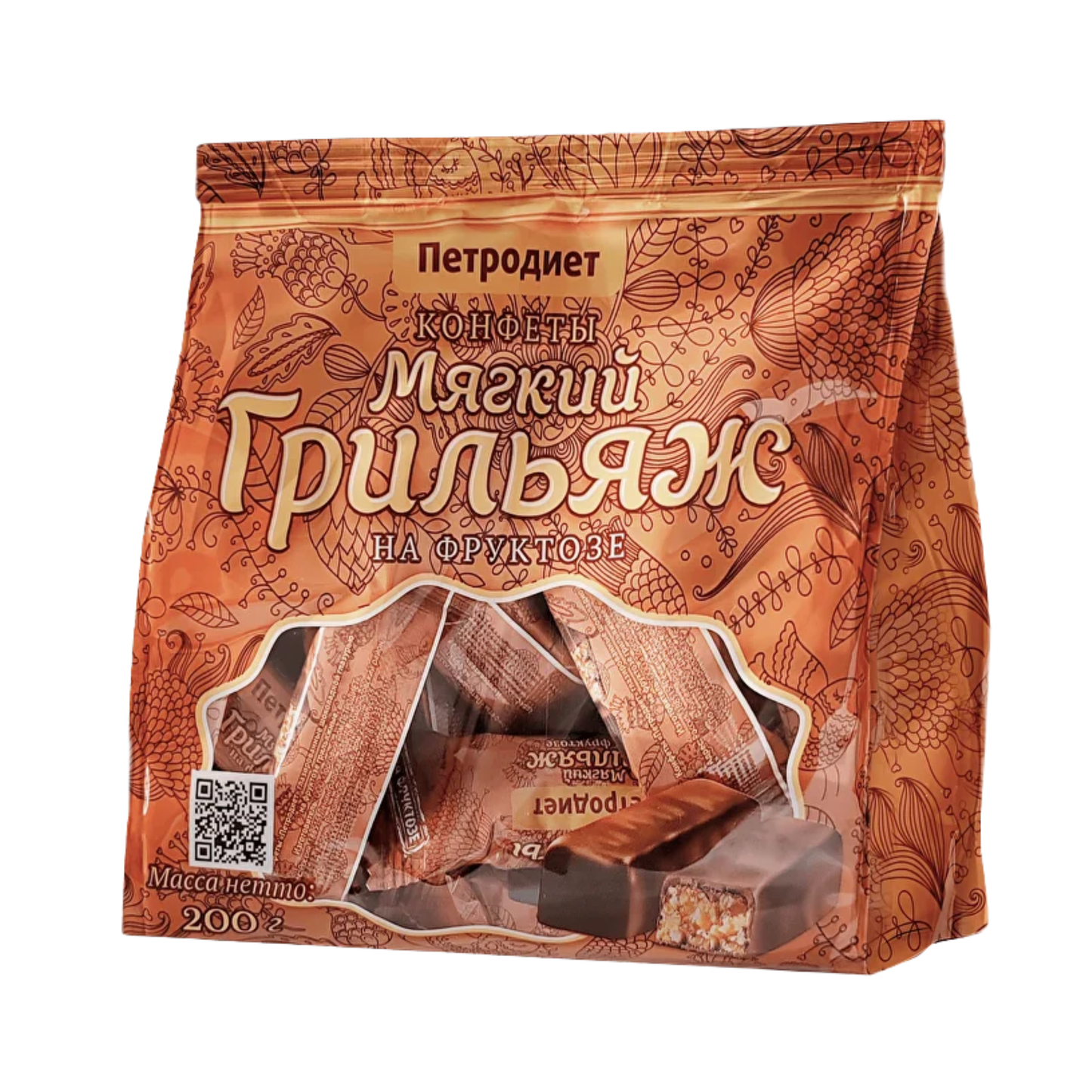 PETRODIET Sugar-Free Grilyazh Chocolate Candy Packaged, 200g