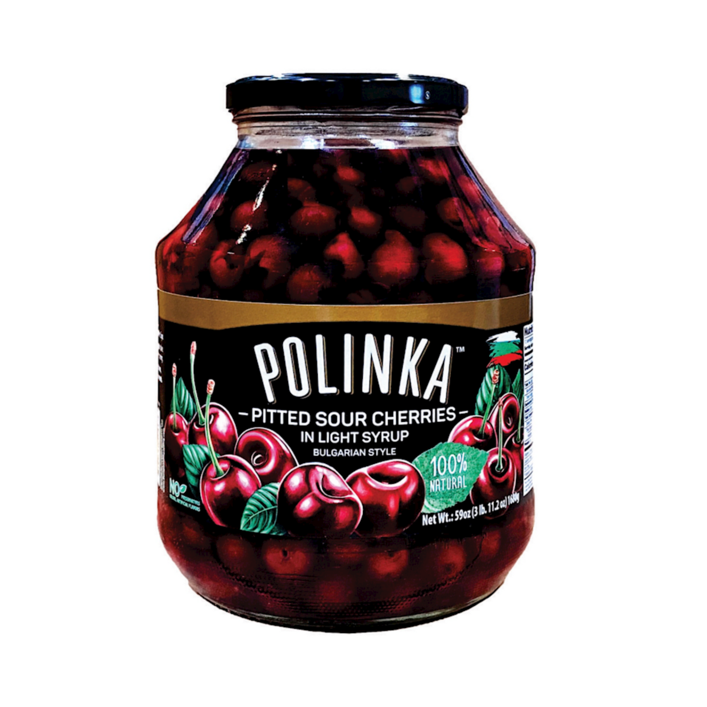 POLINKA Pitted Sour Cherries Bulgarian Style 1740ml